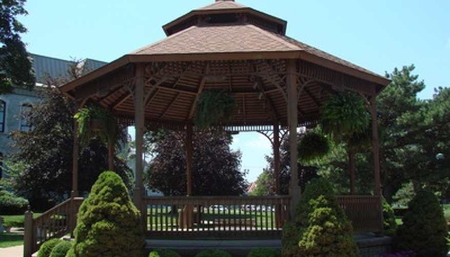 This is a two-tier gazebo. This is a two-tier gazebo.