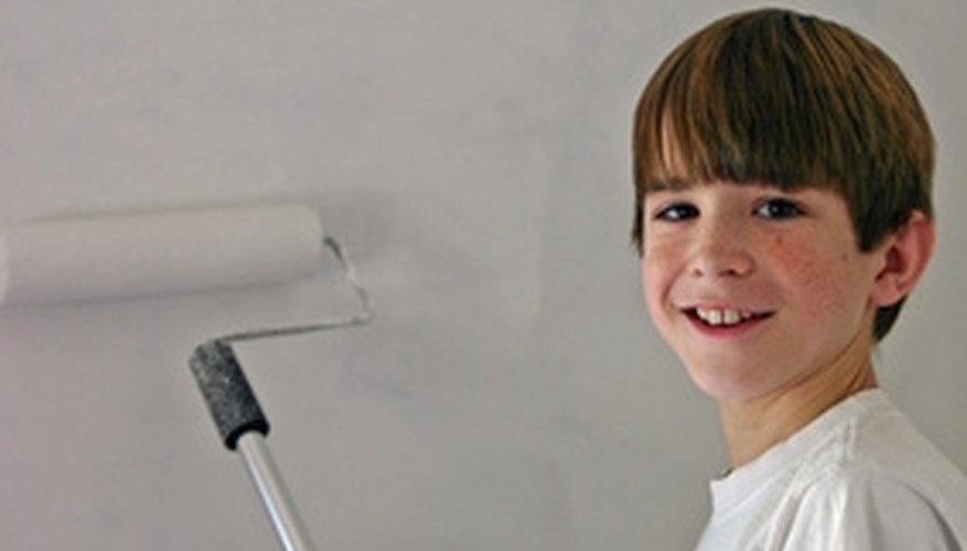Painting is a good project to allow children to help. Painting is a good project to allow children to help.