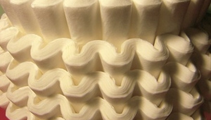 Coffee filters protect your china bowls. Coffee filters protect your china bowls.