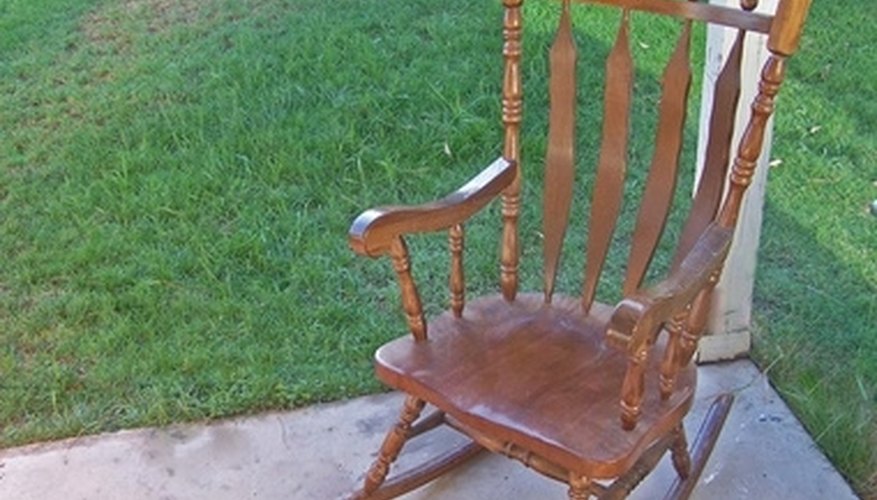 How to distress a rocking chair