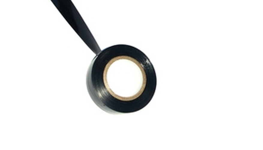 Black plastic electrical tape Black plastic electrical tape