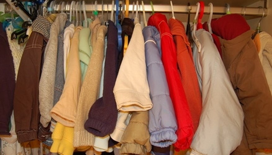 Shelves can help organize a wardrobe. Shelves can help organize a wardrobe.