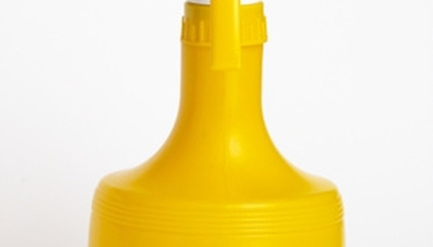 Spray directly at the site of the stain on your mattress with a spray bottle. Spray directly at the site of the stain on your mattress with a spray bottle.