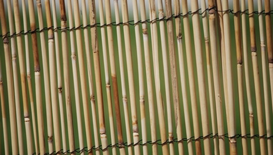 A slatted bamboo privacy fence may not offer enough privacy. A slatted bamboo privacy fence may not offer enough privacy.