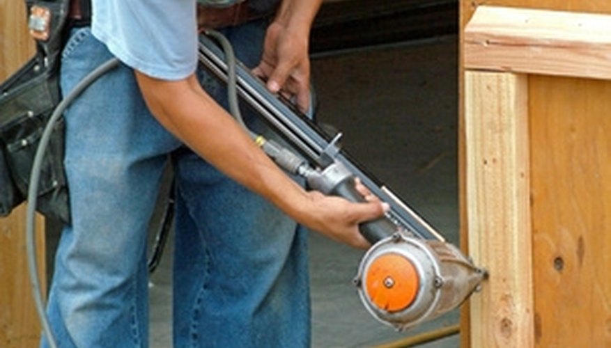 A nail gun can require up to 3 CFM and 100 PSI. A nail gun can require up to 3 CFM and 100 PSI.