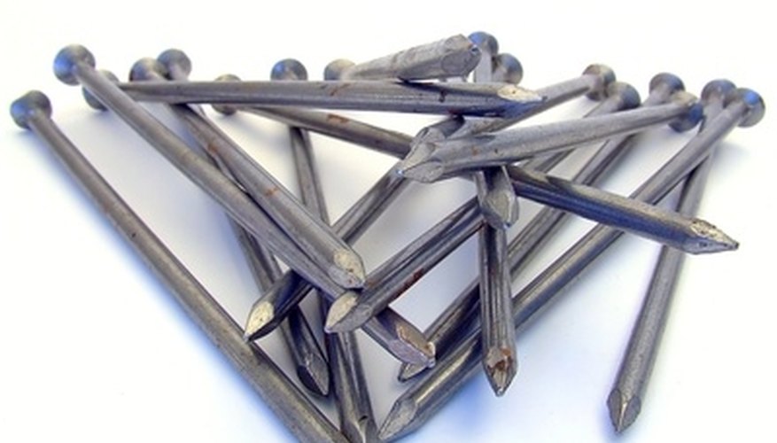 Galvanized nails resist rust and grip securely. Galvanized nails resist rust and grip securely.