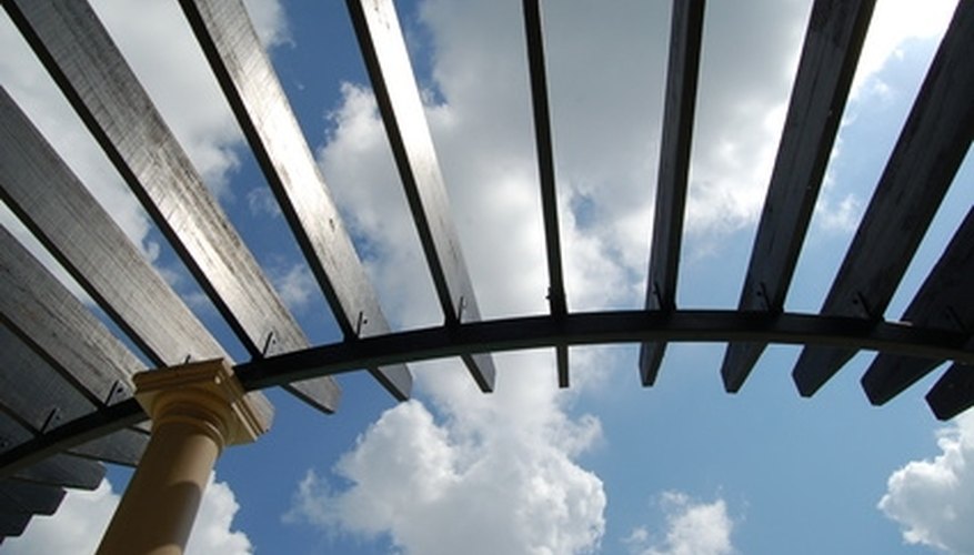 A pergola keeps your small patio feeling open. A pergola keeps your small patio feeling open.