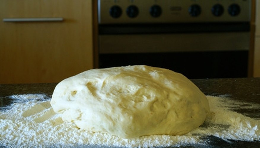 Let the dough rise after kneading. Let the dough rise after kneading.