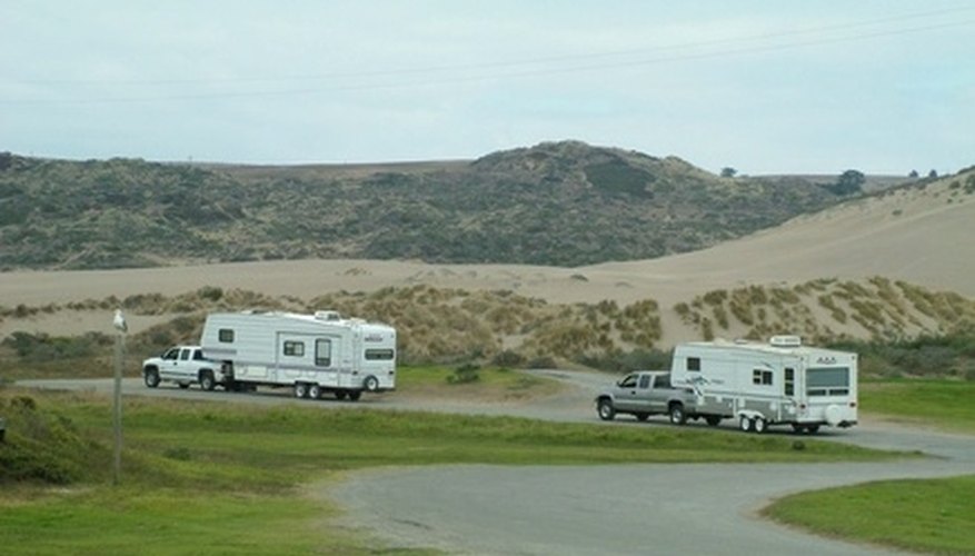 Modern fifth-wheel RV's have all the comforts and convenience of a house. Modern fifth-wheel RV's have all the comforts and convenience of a house.