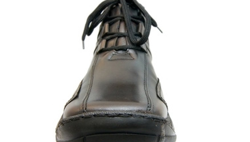 Rubber shoe soles can disconnect or crack over time. Rubber shoe soles can disconnect or crack over time.
