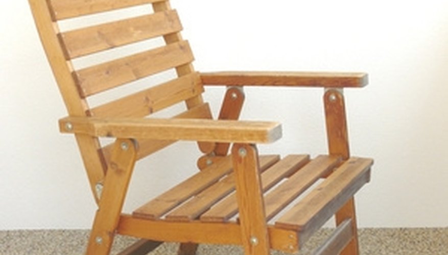 An adjustable back can add to the comfort of an wooden chair. An adjustable back can add to the comfort of an wooden chair.