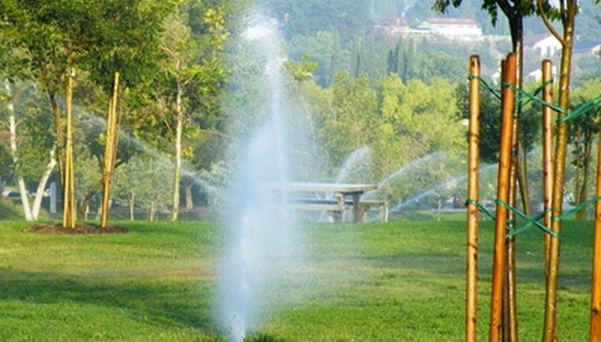 Poly tubing makes installing sprinkler systems easy. Poly tubing makes installing sprinkler systems easy.