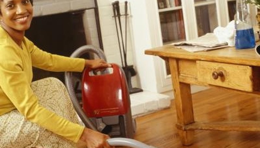 Keep your wood floor clean with regular vacuuming. Keep your wood floor clean with regular vacuuming.