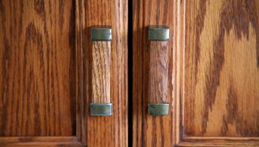 With careful preparation, oak cabinets can be stained espresso. With careful preparation, oak cabinets can be stained espresso.
