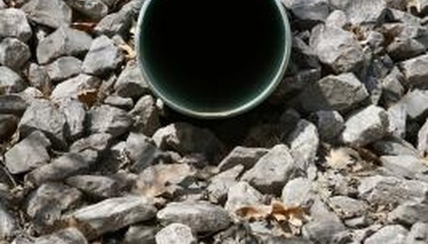 Drainage tiles help keep water from entering the foundation. Drainage tiles help keep water from entering the foundation.