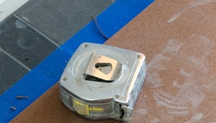 A tape measure is the preferred tool for measuring square footage. A tape measure is the preferred tool for measuring square footage.