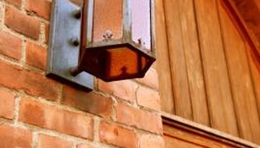 How To Attach Outdoor Lights Brick Wall Outdoor Lighting Ideas
