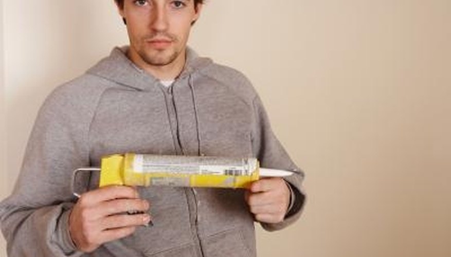 Caulk is used to seal showers and other bathroom fixtures. Caulk is used to seal showers and other bathroom fixtures.