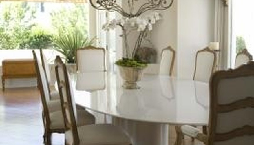 This dining room design illustrates standard chandelier size and placement. This dining room design illustrates standard chandelier size and placement.