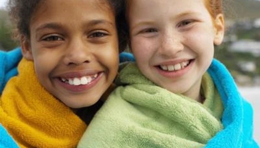Bath towels can substitute for outdoor blankets. Bath towels can substitute for outdoor blankets.