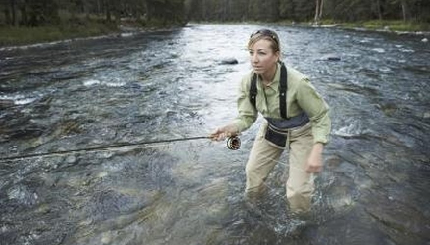 practice fly casting with yarn