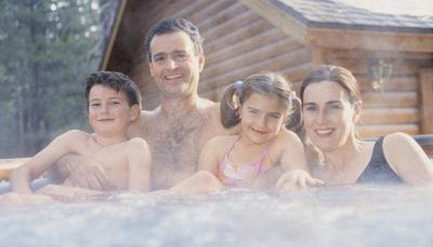 Spas are great for family relaxation. Spas are great for family relaxation.