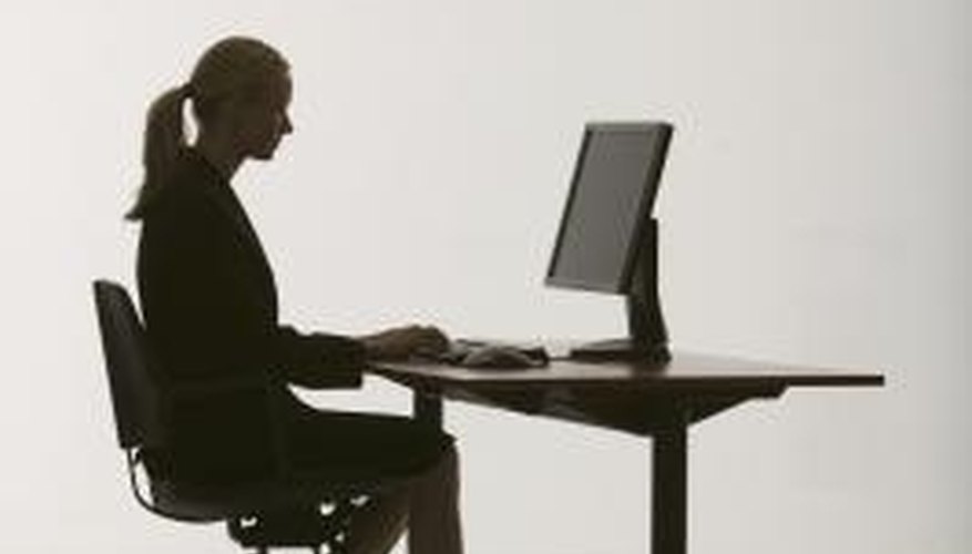 A desk at the correct height makes for a comfortable and more functional workspace. A desk at the correct height makes for a comfortable and more functional workspace.