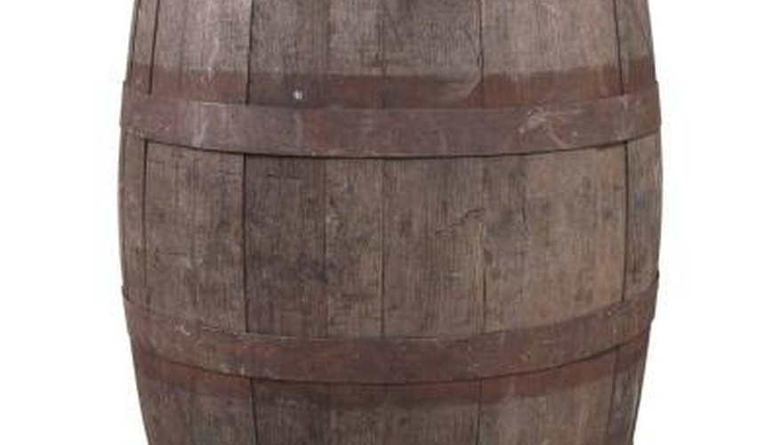 Barrels have been used to collect and store water and other items for centuries. Barrels have been used to collect and store water and other items for centuries.