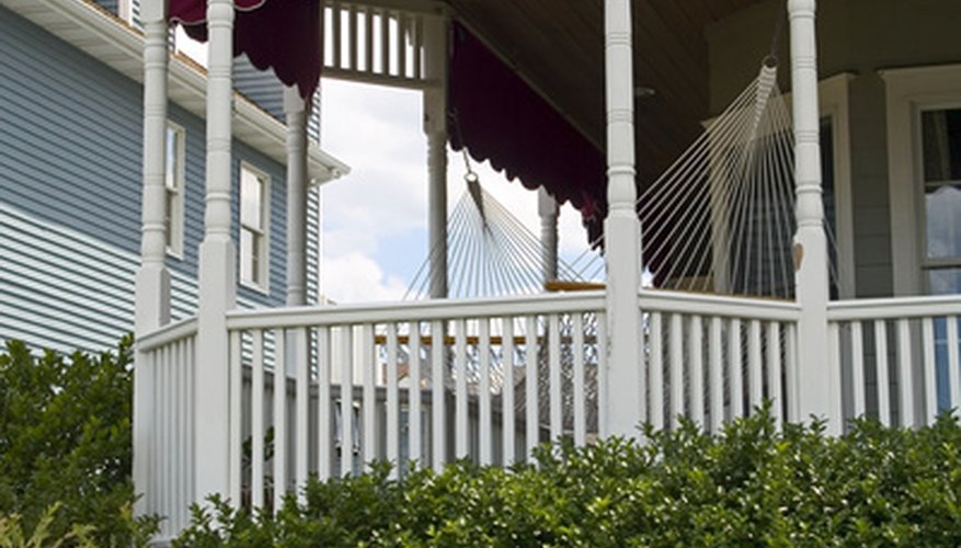 Part of an existing deck can be easily enclosed for a screen porch. Part of an existing deck can be easily enclosed for a screen porch.