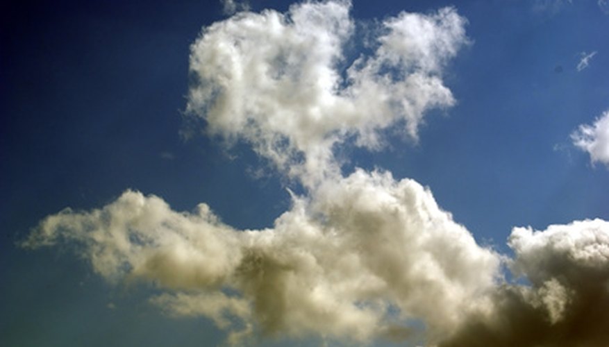 Photo Credit: storm image by Tijara Images from <a href='http://www.fotolia.com'>Fotolia.com</a> O2 and CO2 are atmospheric gases.