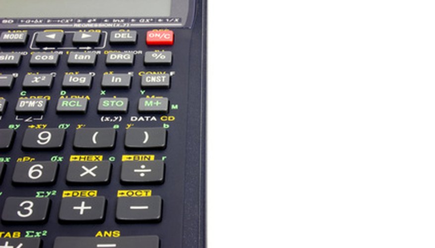 Photo Credit: calculator image by Randy McKown from <a href='http://www.fotolia.com'>Fotolia.com</a> A calculator with statistics functions can help you determine audit sample sizes.