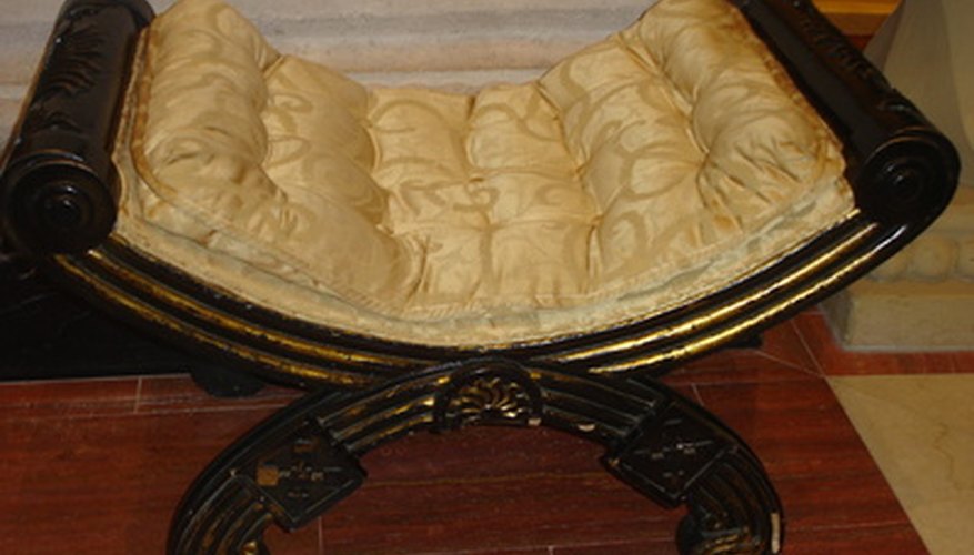 Place the ends of the trim on the least noticeable side of a cushion. Place the ends of the trim on the least noticeable side of a cushion.