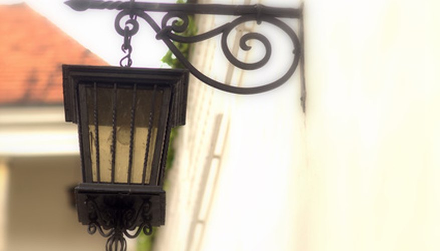 Lanterns look beautiful hanging from a hook Lanterns look beautiful hanging from a hook