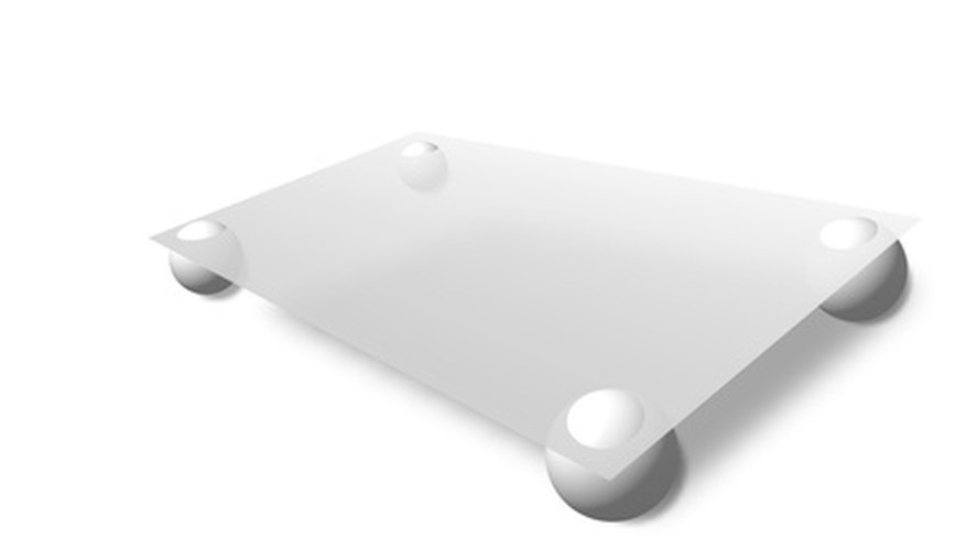 Measure the glass before placing it on the table to ensure a proper fit. Measure the glass before placing it on the table to ensure a proper fit.