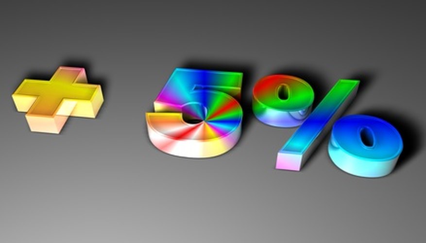 Photo Credit: percentuale arcobaleno +5 image by claudio from <a href='http://www.fotolia.com'>Fotolia.com</a> Mark up to provide a discount