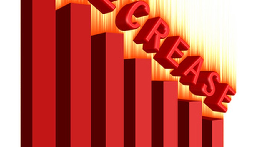 Photo Credit: Burning graph decrease image by Tomislav from <a href='http://www.fotolia.com'>Fotolia.com</a> Economists can use slope to spot downward slides.