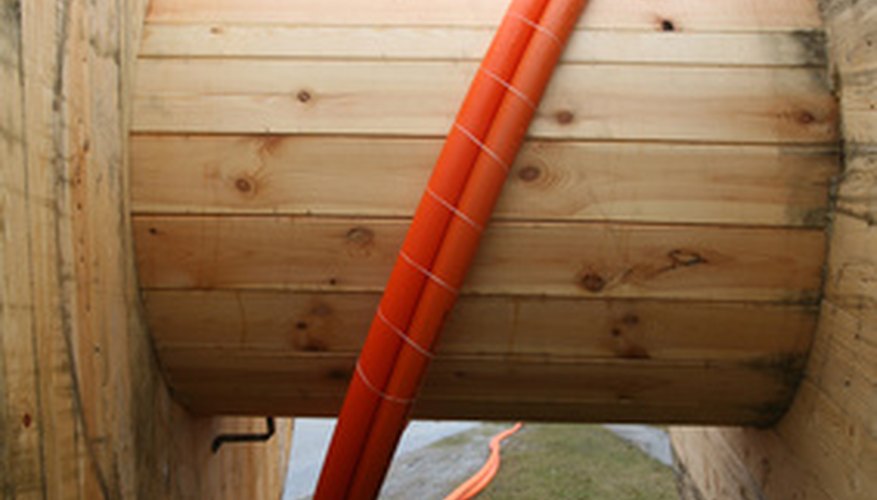 Photo Credit: electricity wire image by jeancliclac from <a href='http://www.fotolia.com'>Fotolia.com</a> PVC is an excellent way to insulate electrical wires.