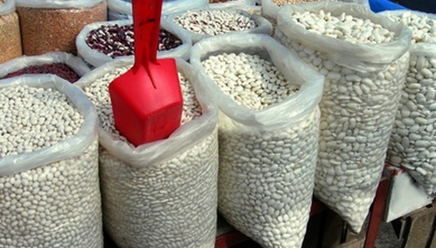 Photo Credit: bazaar trade of various bean image by Maria Brzostowska from <a href='http://www.fotolia.com'>Fotolia.com</a> Is your nominal wage a real wage too?
