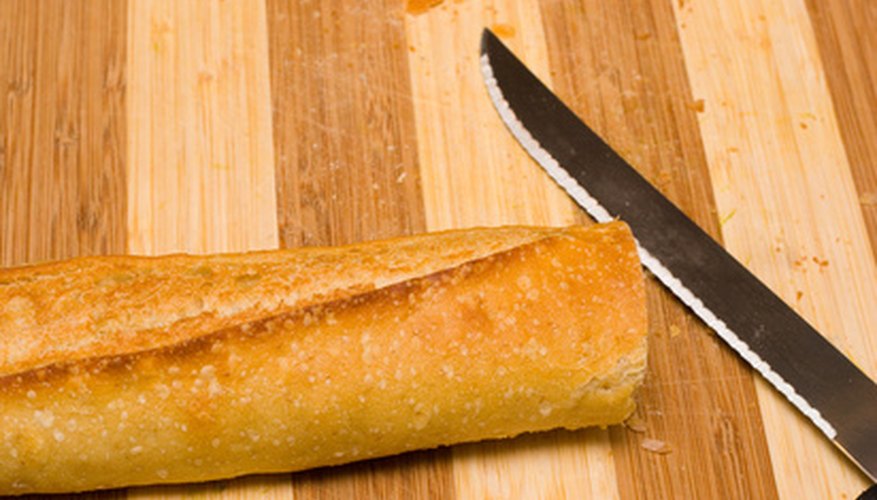 A bamboo cutting board A bamboo cutting board