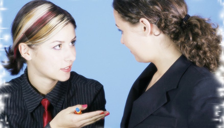 Office gossip can be the source of many rumors. Office gossip can be the source of many rumors.
