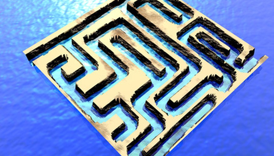 Photo Credit: water maze image by Paul Moore from <a href='http://www.fotolia.com'>Fotolia.com</a> A mouse maze is a fun idea for a science fair.