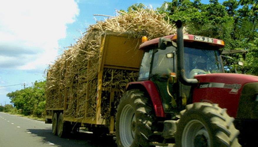 Photo Credit: Tractor with Sugar Cane image by Liz from <a href='http://www.fotolia.com'>Fotolia.com</a> Verify that sugar cane imports do not exceed the limitations set by the USDA.