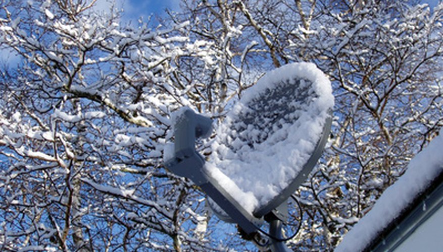 Photo Credit: a snowy reception image by Jeannine Comeau from <a href='http://www.fotolia.com'>Fotolia.com</a> Communication often involves a transmitted signal.