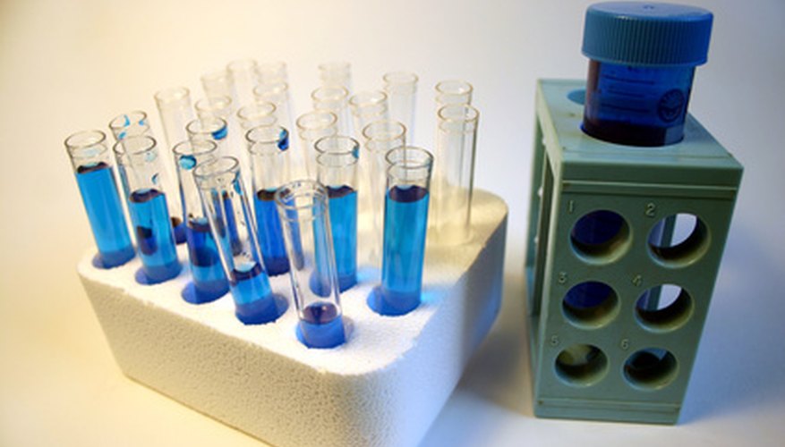 Photo Credit: tubes de chimie image by Danielle Bonardelle from <a href='http://www.fotolia.com'>Fotolia.com</a> Careful preparation for an enzymatic assay is necessary.