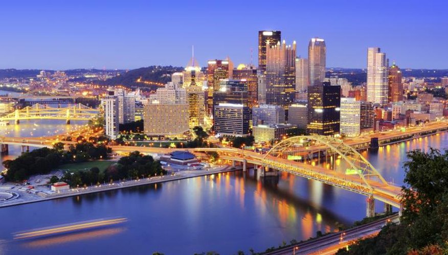 Skyline of Pittsburgh, Pennsylvania.