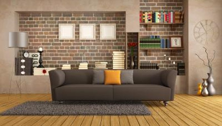 Brown furniture goes well with a brick home. Brown furniture goes well with a brick home.