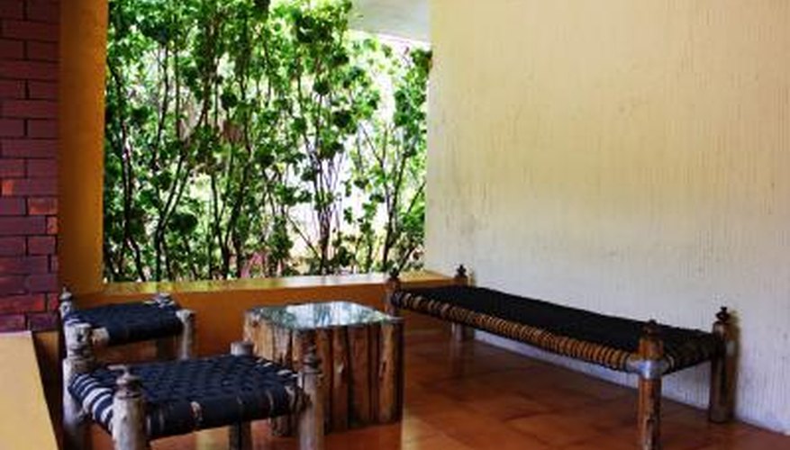Interior of a brick house. Interior of a brick house.