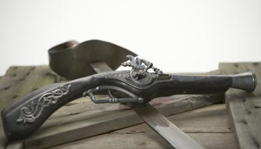 Glass-fronted gun display showcases the gun while protecting it. Glass-fronted gun display showcases the gun while protecting it.