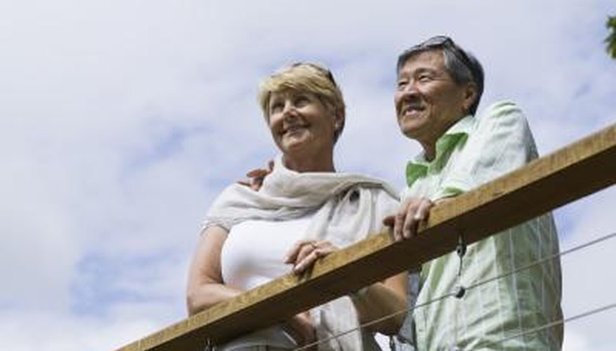 Flat roof balconies provide homeowners with a scenic view. Flat roof balconies provide homeowners with a scenic view.