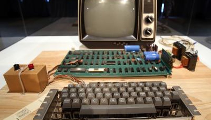 Photo Credit: Justin Sullivan/Getty Images News/Getty Images Apple 1 Computer built in 1976